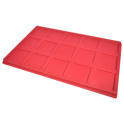 Display Tray for 2.5 x 2.5 Coin Holders - Red