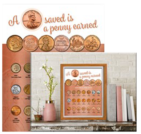 Whitman Deluxe Coin Board: Penny