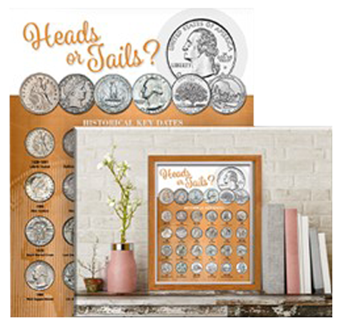 Whitman Deluxe Coin Board: Quarter