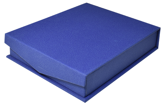 Guardhouse Fancy Magnetic Lid Slab Box for 1 Slab - Navy Blue