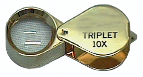 JSP Gold Triplet Loupe - 10X