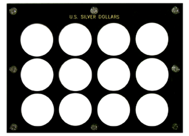 Capital Plastics U.S. Silver Dollars (No Dates) - Black