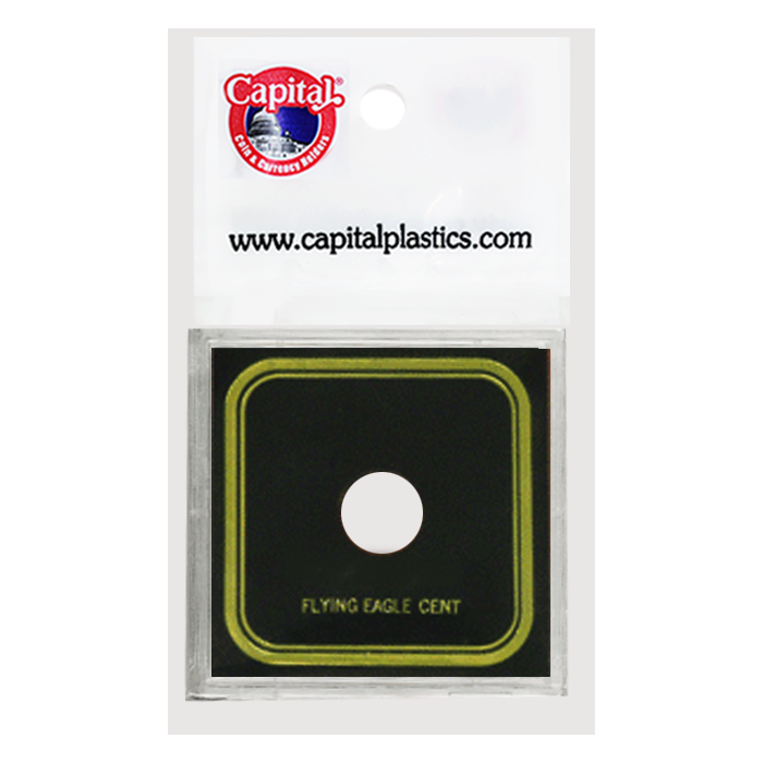 Capital Plastics Flying Eagle Cent VPX Coin Holder - Black