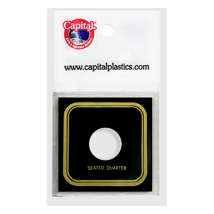 Capital Plastics Seated Quarter VPX Coin Holder - Black