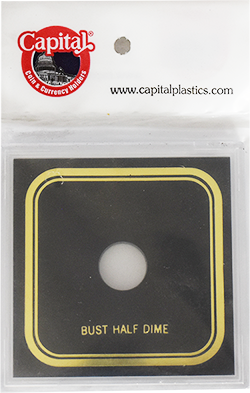 Capital Plastics Bust Half Dime VPX Coin Holder - Black