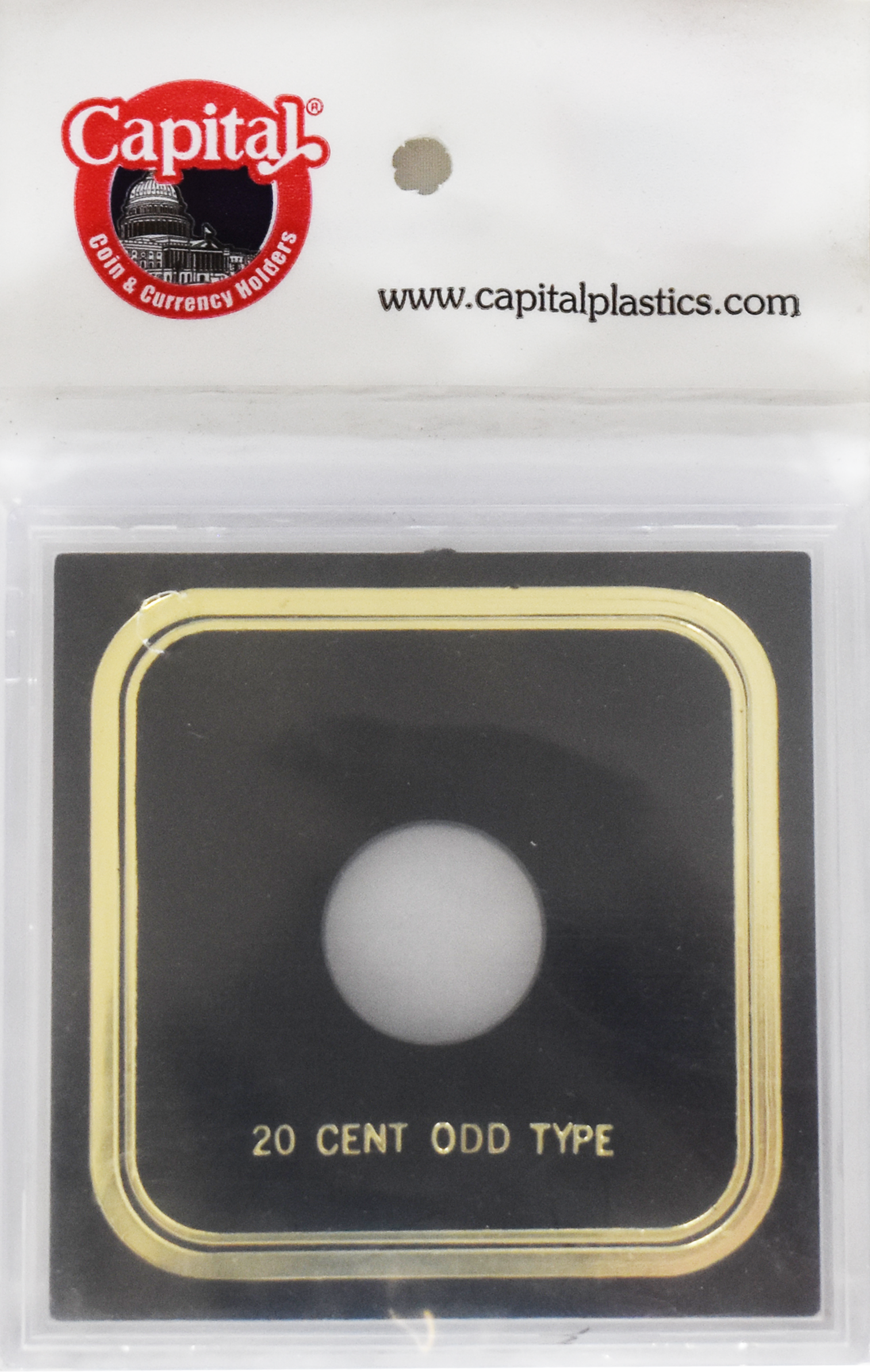 Capital Plastics 20 Cents VPX Coin Holder - Black