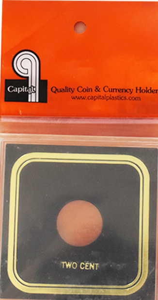 Capital Plastics VPX Coin Holder - Two Cent Odd Type