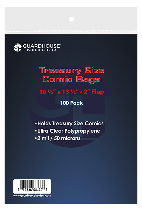 Guardhouse Shield Bags for Treasury Comics