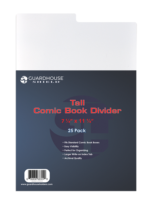 Tall Comic Book Divider - 7 1/4 x 11 1/4