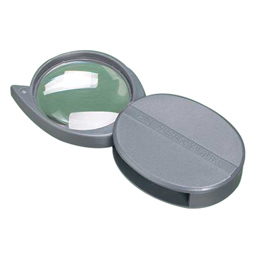 6X Slide Folding Pocket Magnifying Glass with Double Lenses, industrial  magnifying glass supplier