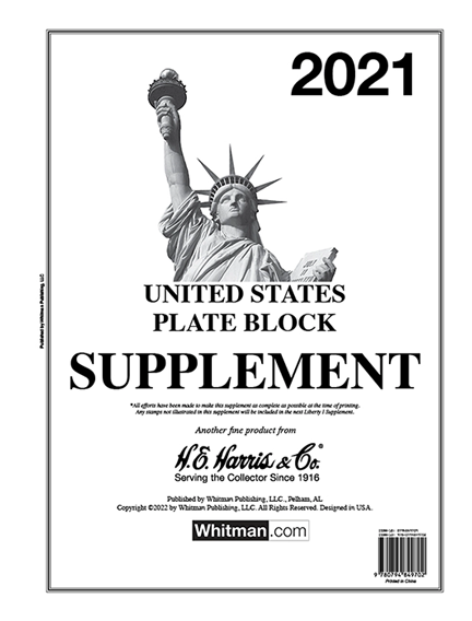 H.E. Harris 2021 Plate Block Supplement