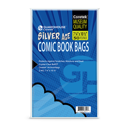 Guardhouse Resealable Shield Bag for Silver/Regular Comic Books