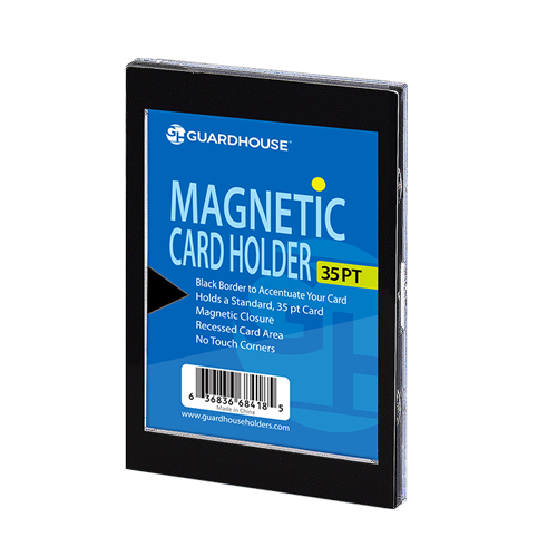 Magnetic Card Holder - 35 pt - Black Borders