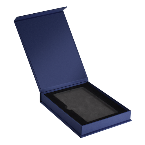 Magnetic Lid Display Box for PSA/CGC Card Slab - Navy Blue