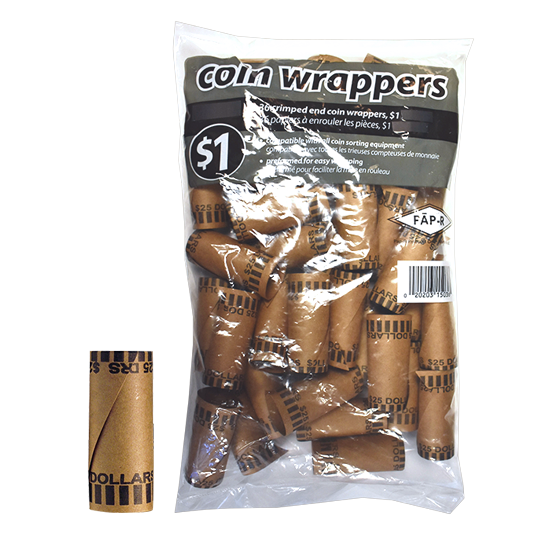 Preformed Small Dollar Coin Wrappers - 36 PK