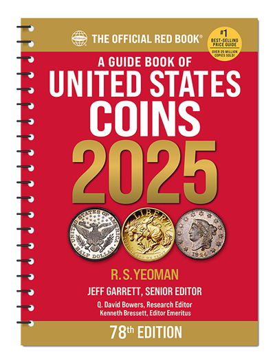 Whitman 2025 Red Book Price Guide of United States Coins - Spiral