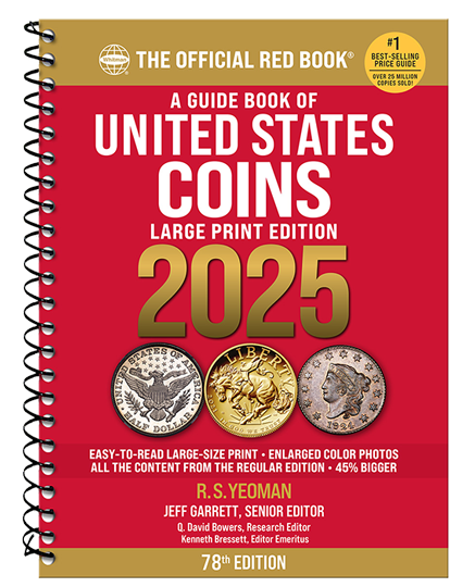 Whitman 2025 Red Book Price Guide of United States Coins - Large Print