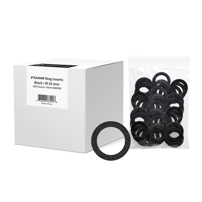 XL-33mm EvoCore Bulk Pack Foam Rings - 250 Pack 33 mm foam ring. Evocore Bulk, Pack Foam Rings 250 Pack, US Half dollar capsule, 33  mm holders, coinsupplyexpress