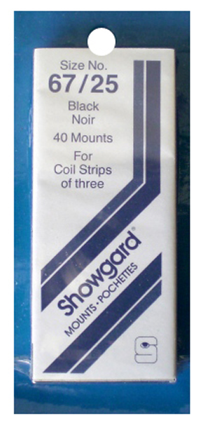 67/25 Showgard Plate Blocks and Covers (Black)