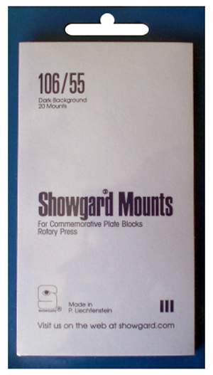 106/55 Showgard Plate Blocks and Covers (Black)
