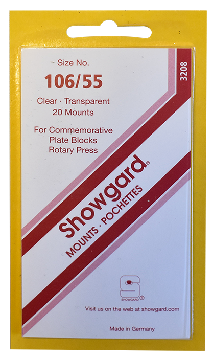 106/55 Showgard Plate Blocks and Covers (Clear)