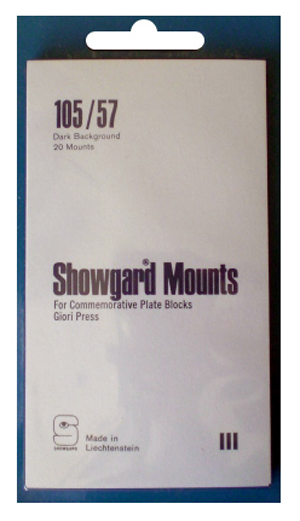 105/57 Showgard Plate Blocks and Covers (Black)