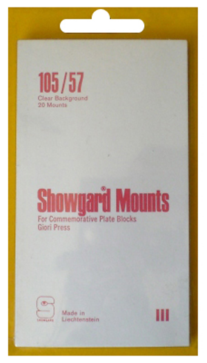 105/57 Showgard Plate Blocks and Covers (Clear)