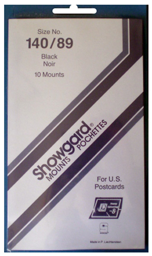 140/89 Showgard Plate Blocks and Covers (Black)