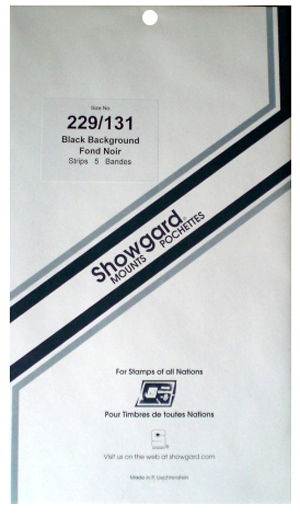 229/131 Showgard Blocks, Strips and Souvenir Sheets (Black)