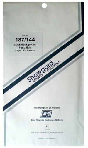 187/144 Showgard Blocks, Strips and Souvenir Sheets (Black)