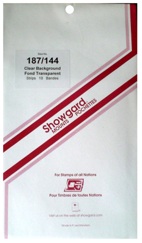 187/144 Showgard Blocks, Strips and Souvenir Sheets (Clear)