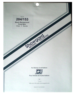 204/153 Showgard Blocks, Strips and Souvenir Sheets (Black)
