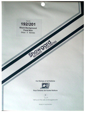 192/201 Showgard Blocks, Strips and Souvenir Sheets (Black)