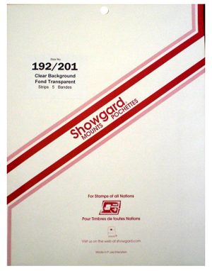 192/201 Showgard Blocks, Strips and Souvenir Sheets (Clear)