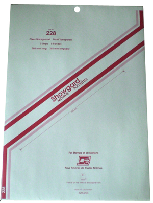 280/228 Showgard Blocks, Strips and Souvenir Sheets (Clear)