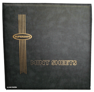 Supersafe Deluxe Mint Sheet Binder Only (Black)