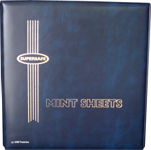 Supersafe Deluxe Mint Sheet Binder Only (Blue)