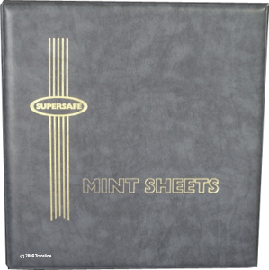 Supersafe Deluxe Mint Sheet Binder Only (Grey)