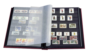Lighthouse Hard Cover Stockbook with 64 Black Pages and Glassine Interleaves (Green) - LS4/32GR