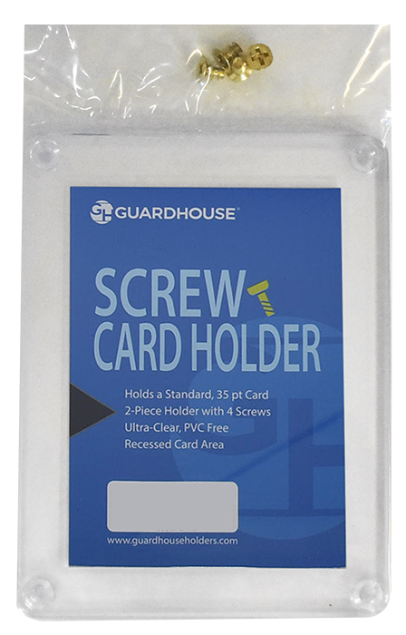Trading Card Screw Card Holder 35pt - Clear