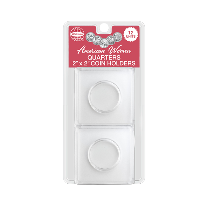 Whitman - American Women Quarters Clear Plastic 2x 2 - 12 Pack