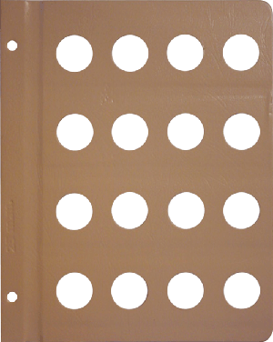 Dansco Blank Album Page - 25 mm