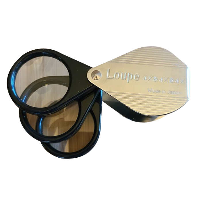 Donegan Triple Folding Magnifier - 4x, 8x, 12x