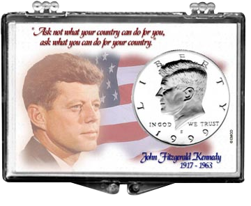 Edgar Marcus Snaplock Case - Kennedy Half Dollar - Flag