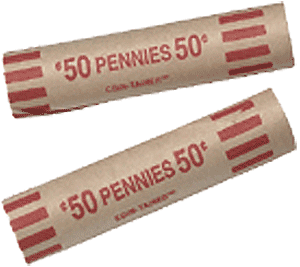 Preformed Tube Coin Wrappers - Cent - 1000 PK