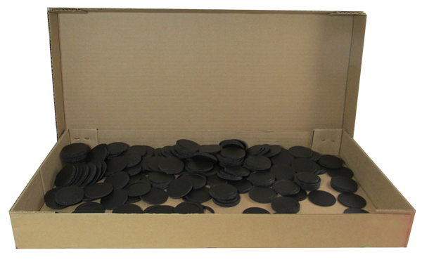 40mm Model X6D Air Tite Black Rings -  Bulk Pack 250