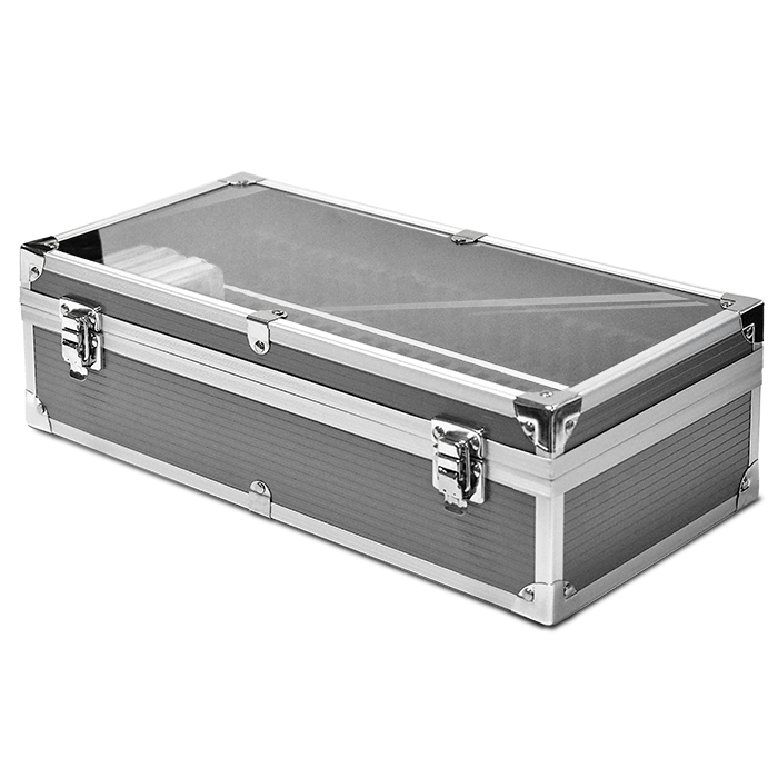 Flacon Series 50 Slab ABS Box - Clear Top - Graphite