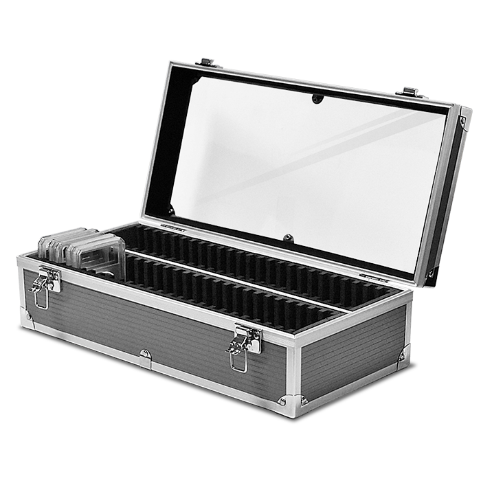 Flacon Series 50 Slab ABS Box - Clear Top - Graphite