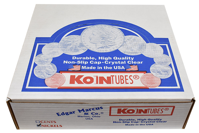 Edgar Marcus Nickel Coin Tube - 100 Pack