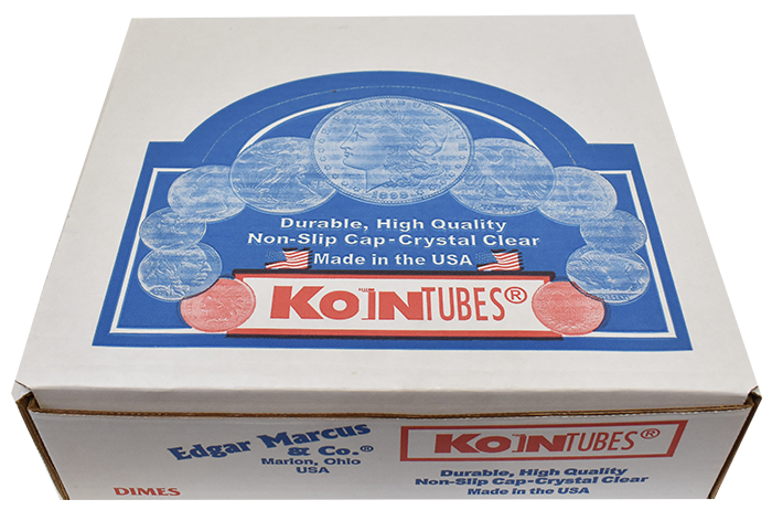 Edgar Marcus Dime Coin Tube - 100 Pack